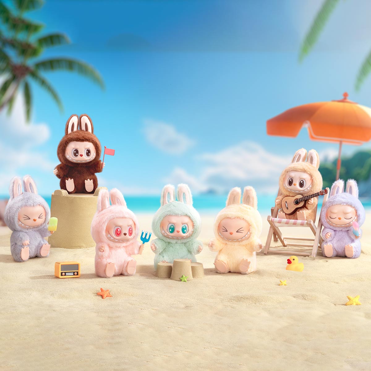 Hot Sale Anime Figure Labubu Have A Seat Series Vinyl Pendant Doll